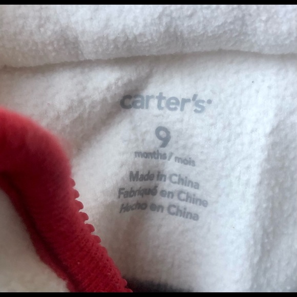 Carter’s 9 Mo Lightweight Fleece Pullover Half Zip - Picture 3 of 4